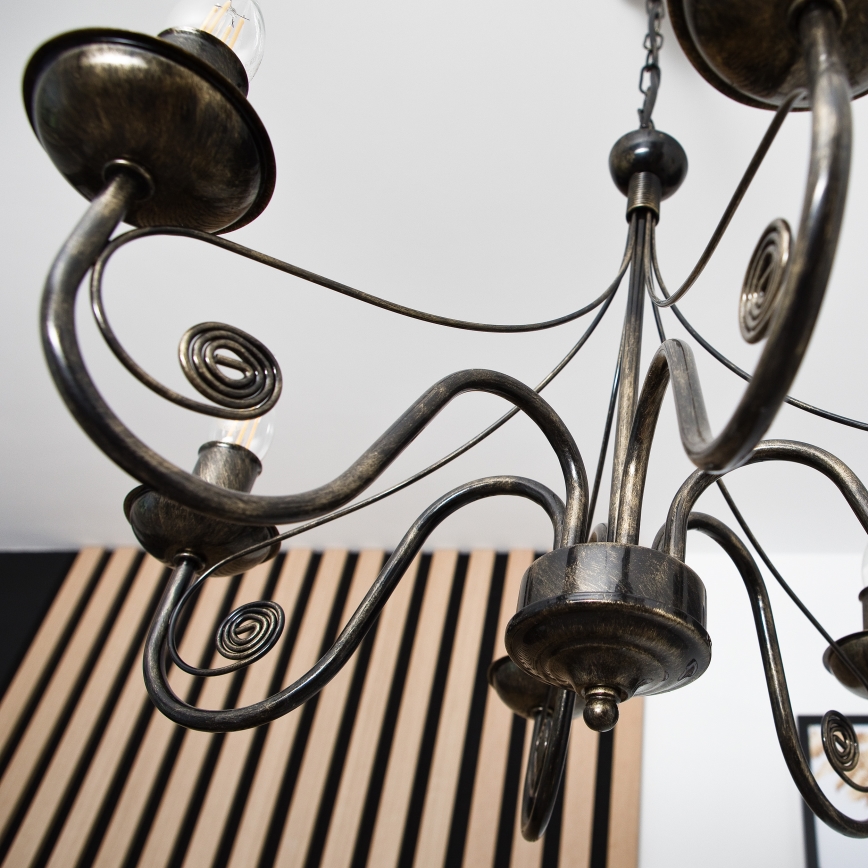 Lestenec na verigi DONATO 6xE14/40W/230V