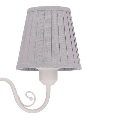 Lestenec na verigi FIREZ 3xE27/40W/230V bela/siva