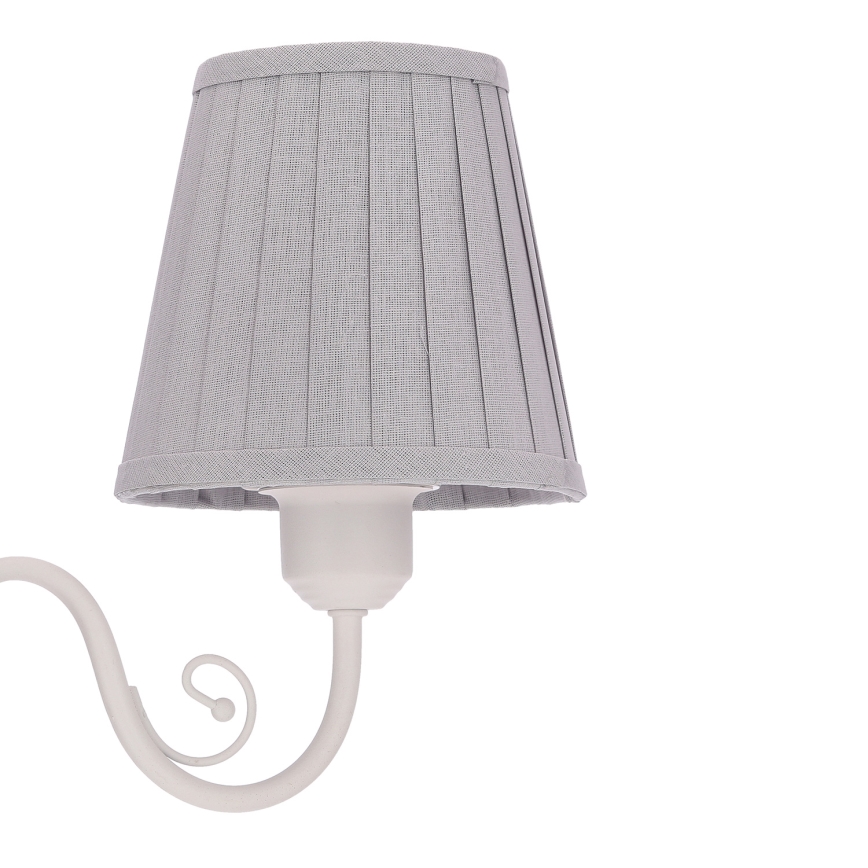 Lestenec na verigi FIREZ 3xE27/40W/230V bela/siva