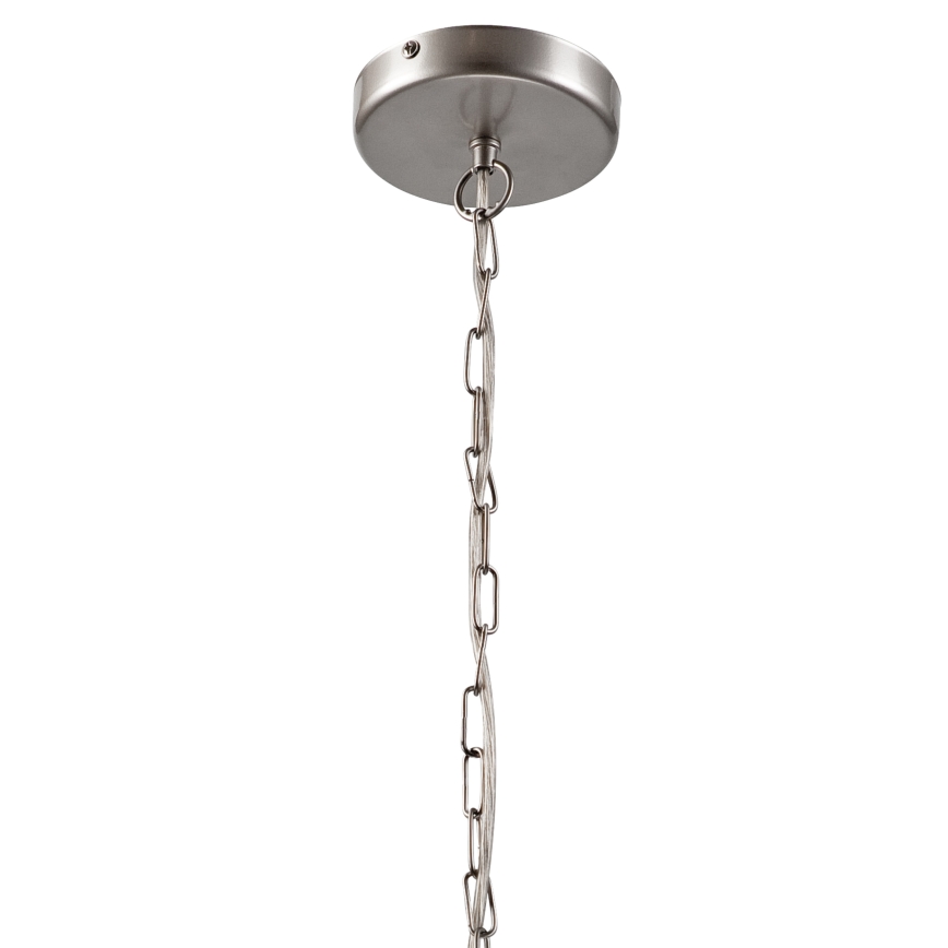 Lestenec na verigi GINA 3xE27/60W/230V mat krom
