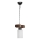 Lestenec na verigi JASMIN 1xE27/40W/230V rjav/bel