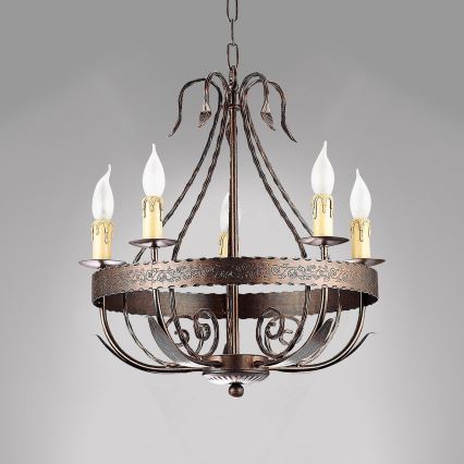 Lestenec na verigi LOARA 10xE14/60W/230V