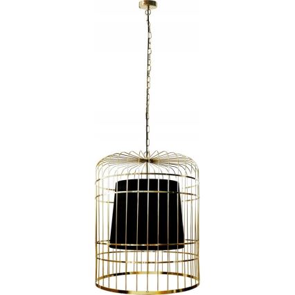 Lestenec na verigi LONGIS 2xE27/60W/230V pr. 60 cm zlata/črna