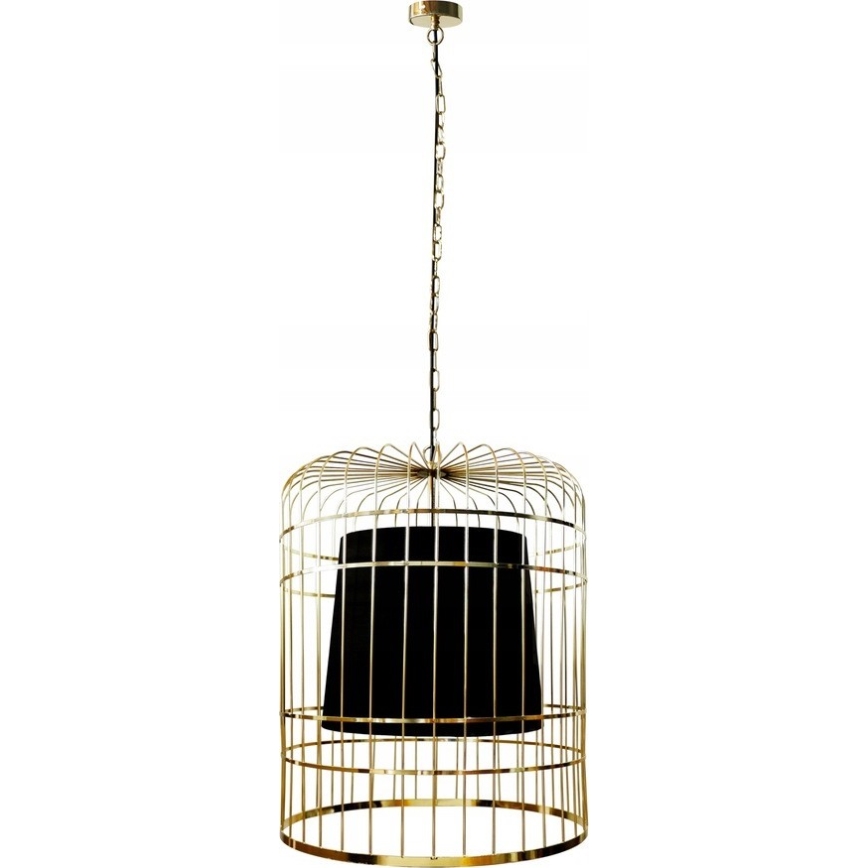 Lestenec na verigi LONGIS 2xE27/60W/230V pr. 60 cm zlata/črna