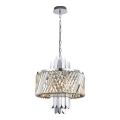Lestenec na verigi MARGOT 6xE14/40W/230V mat krom