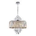 Lestenec na verigi MARGOT 9xE14/40W/230V mat krom