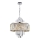 Lestenec na verigi MARGOT 9xE14/40W/230V mat krom