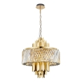Lestenec na verigi MARGOT 9xE14/40W/230V pr. 55 cm zlata