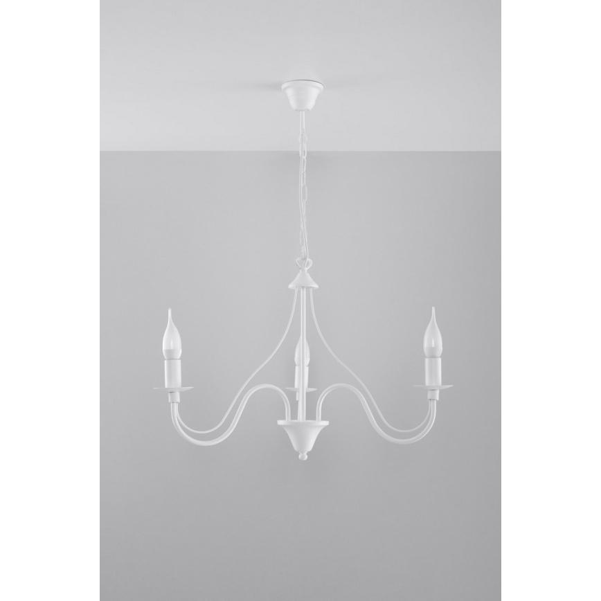 Lestenec na verigi MINERWA 3 3xE14/40W/230V bel