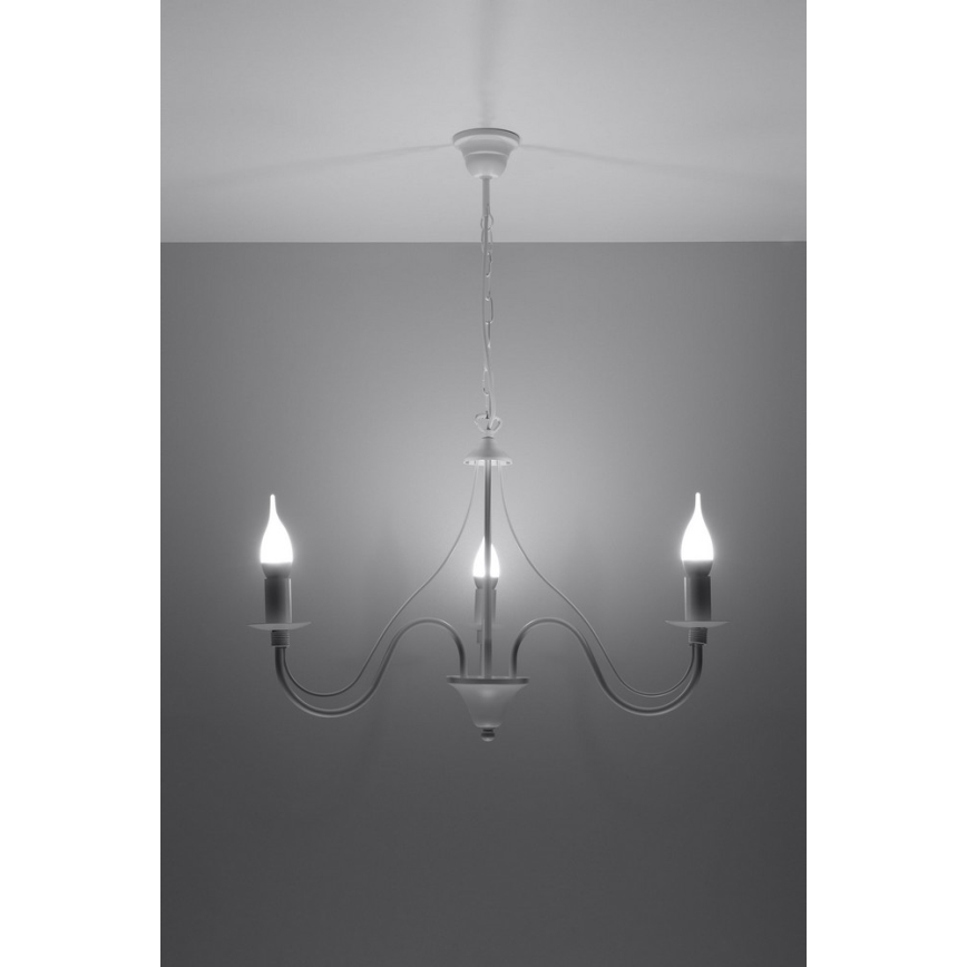 Lestenec na verigi MINERWA 3 3xE14/40W/230V bel