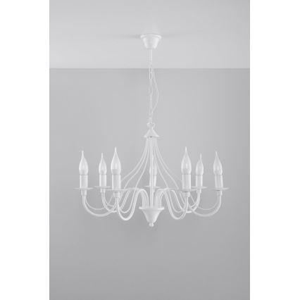 Lestenec na verigi MINERWA 7 7xE14/40W/230V bel