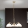Lestenec na verigi OLD LAMP 3xE27/40W/230V pr. 65 cm bela/medenina