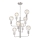 Lestenec na verigi ORLANDO 8xE27/60W/230V srebrna