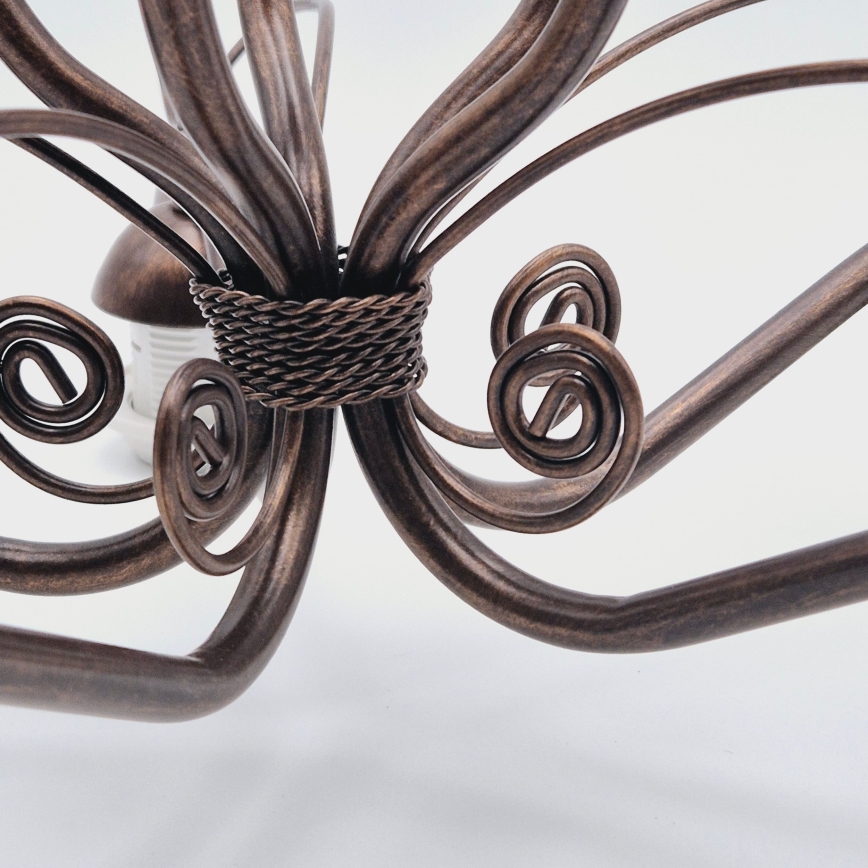 Lestenec na verigi RETRO II 5xE27/60W/230V bronasta patina