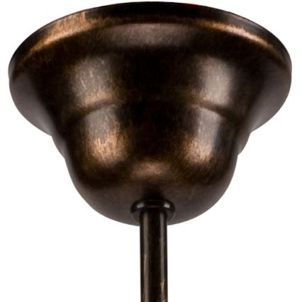 Lestenec na verigi RETRO II 5xE27/60W/230V črna patina