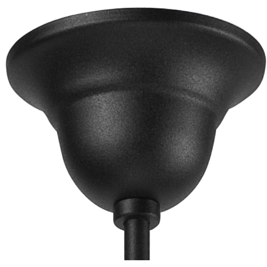 Lestenec na verigi RETRO II 5xE27/60W/230V mat črna