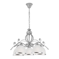 Lestenec na verigi RETRO II 5xE27/60W/230V srebrn