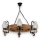 Lestenec na verigi ROATA 6xE14/40W/230V pr. 70 cm bukev