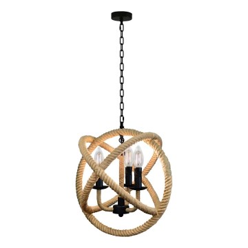 Lestenec na verigi ROPE GLOBO 3xE14/10W/230V