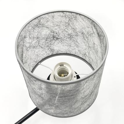 Lestenec na verigi ROSA 3xE27/60W/230V črna/siva