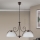 Lestenec na verigi RULA 2xE27/40W/230V bela/bronza