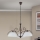 Lestenec na verigi RULA 3xE27/40W/230V premer 70 cm bela/bronza