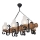 Lestenec na verigi RUSTIC 6xE14/40W/230V bukev - FSC certifikat