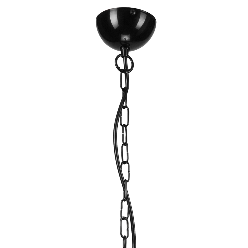 Lestenec na verigi TIFFANY 5xE27/60W/230V črna