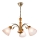 Lestenec na verigi TULIPAN 3xE27/60W/230V bukev