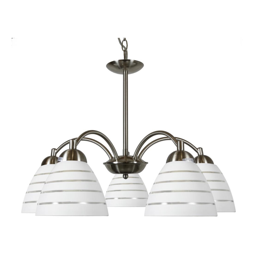 Lestenec na verigi ULI 5xE27/60W/230V