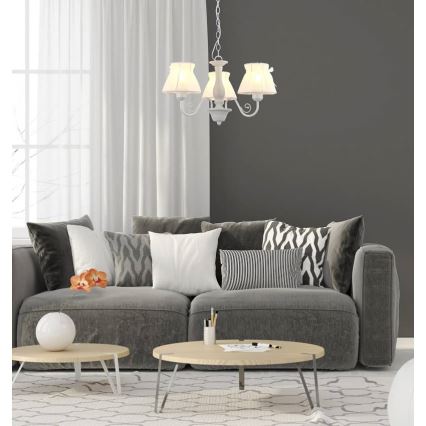 Lestenec na verigi ZEFIR 3xE27/40W/230V