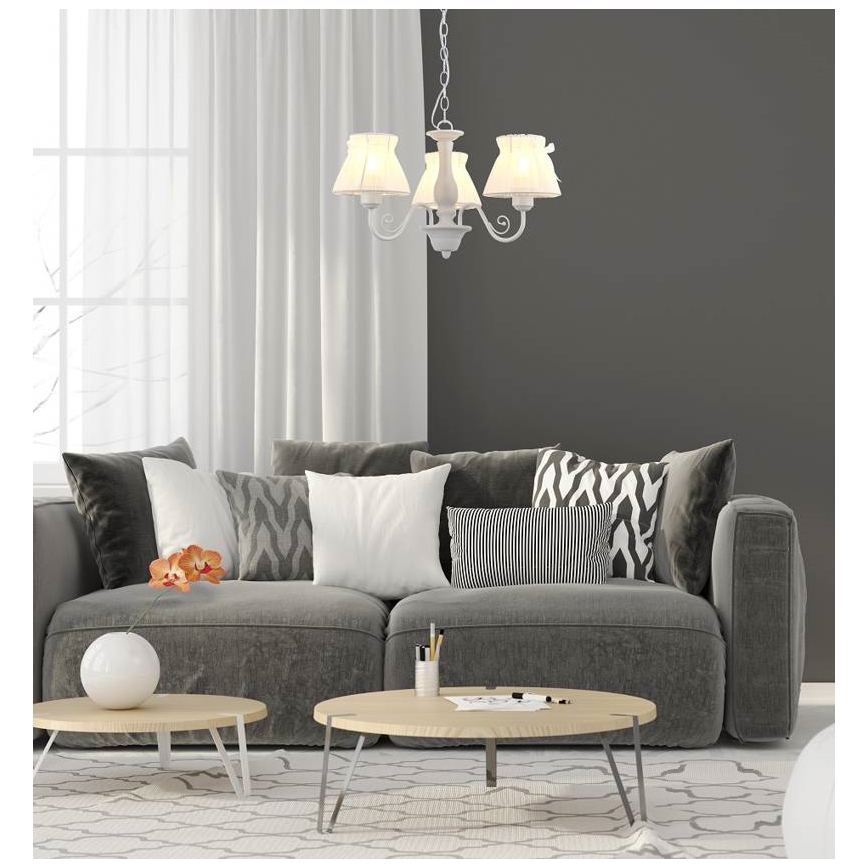 Lestenec na verigi ZEFIR 3xE27/40W/230V