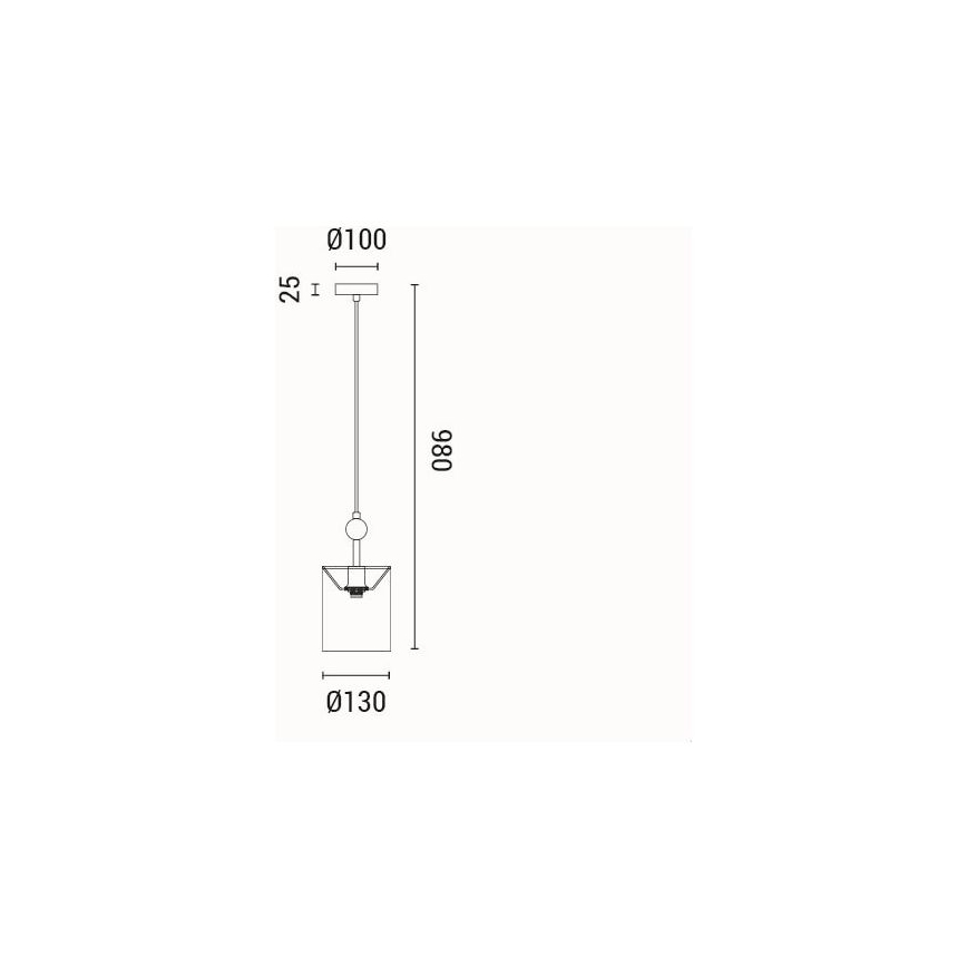 Lestenec na vrvici 1xE14/15W/230V
