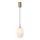 Lestenec na vrvici 1xE14/25W/230V bela pr. 15 cm