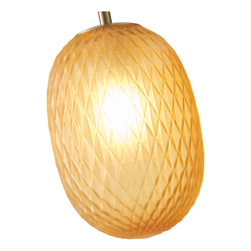 Lestenec na vrvici 1xE14/25W/230V rjava pr. 15 cm