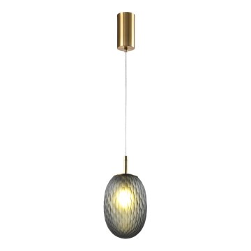 Lestenec na vrvici 1xE14/25W/230V siva pr. 15 cm