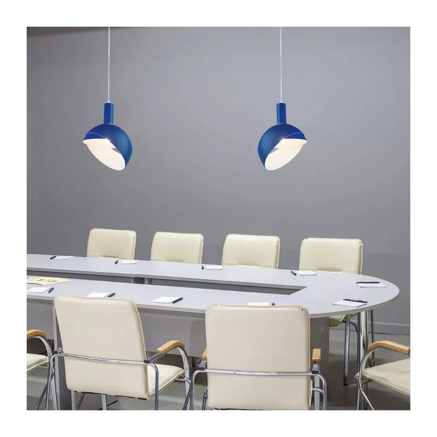 Lestenec na vrvici 1xE14/60W/230V moder