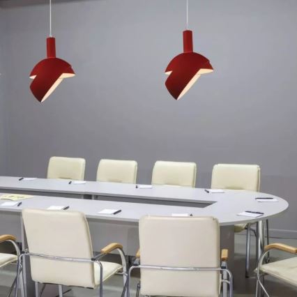 Lestenec na vrvici 1xE14/60W/230V rdeč