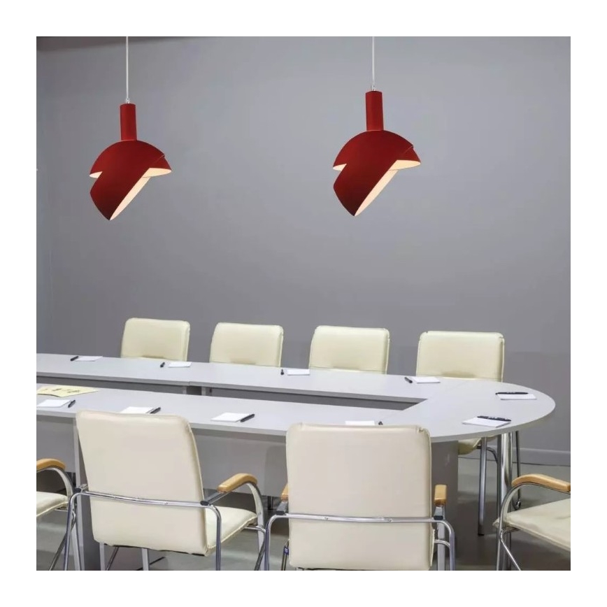 Lestenec na vrvici 1xE14/60W/230V rdeč