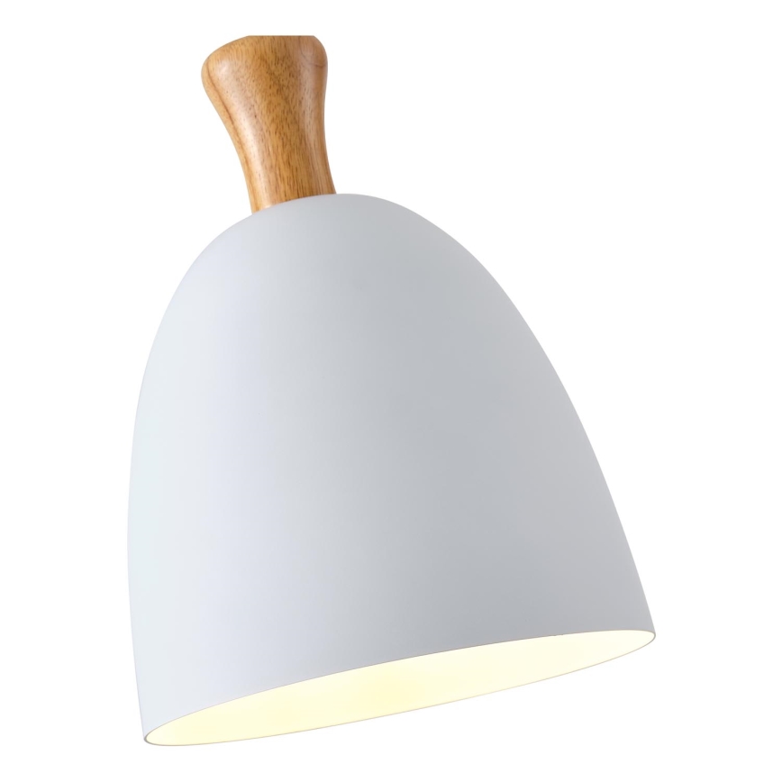 Lestenec na vrvici 1xE27/15W/230V bela pr. 23 cm