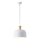 Lestenec na vrvici 1xE27/15W/230V bela pr. 27 cm