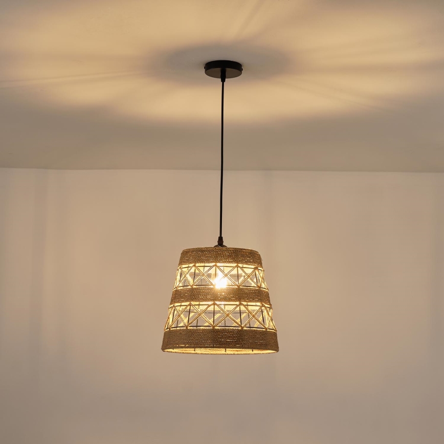 Lestenec na vrvici 1xE27/15W/230V bež