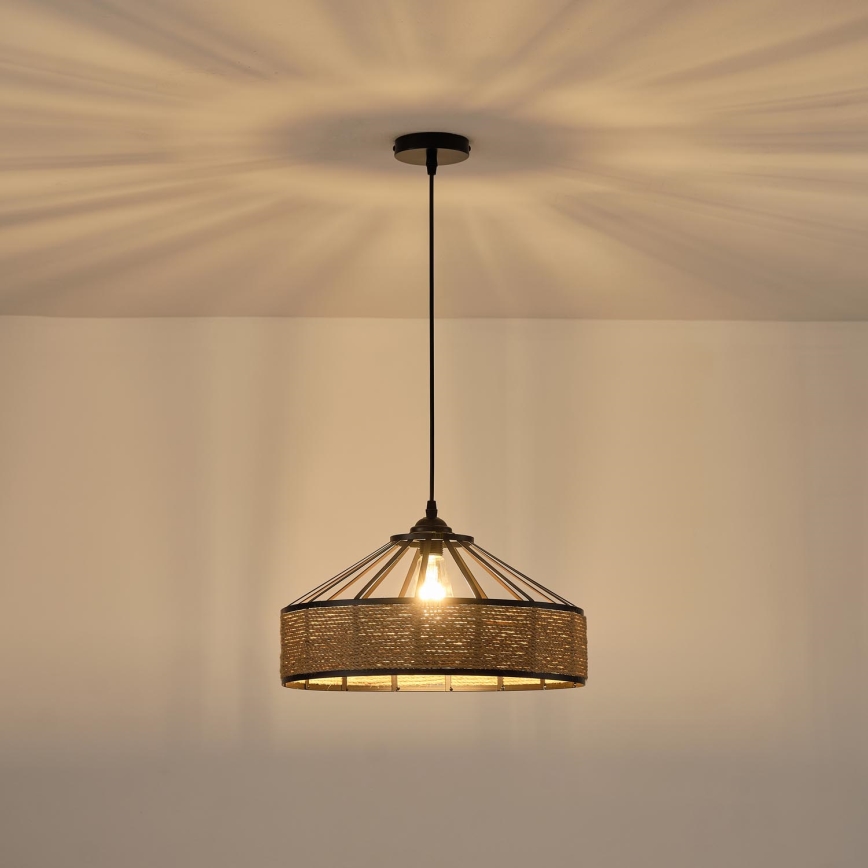 Lestenec na vrvici 1xE27/15W/230V bež