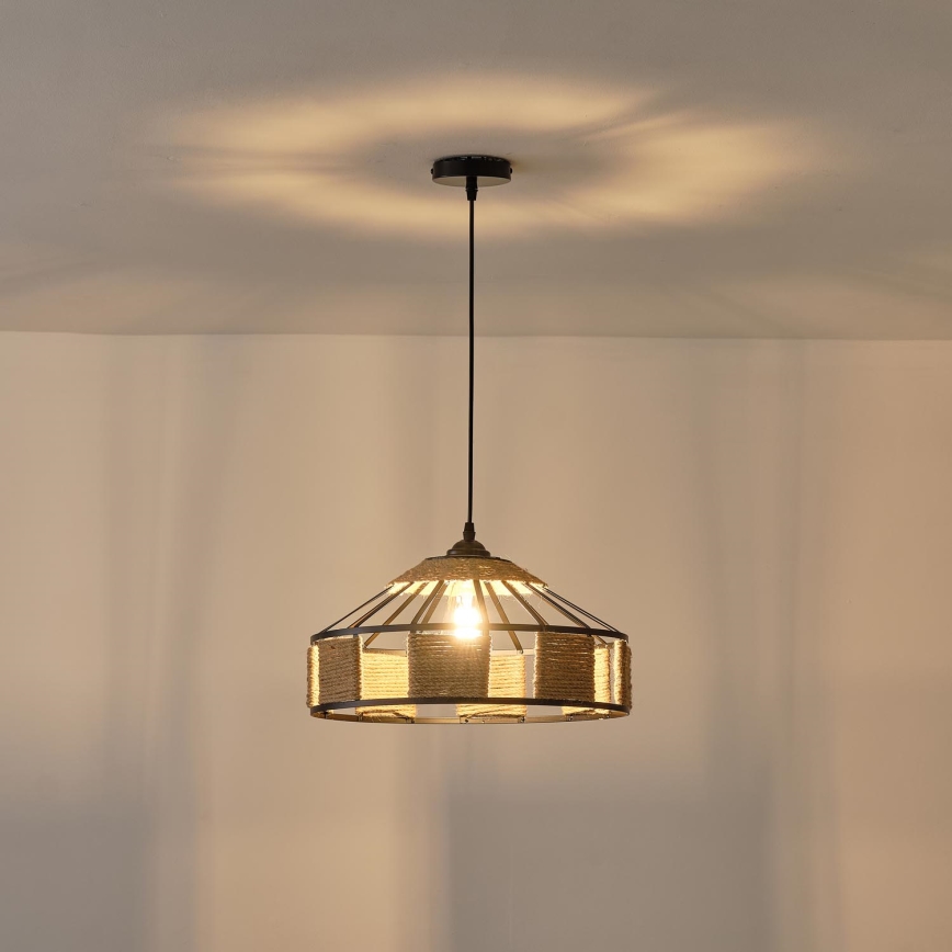 Lestenec na vrvici 1xE27/15W/230V bež