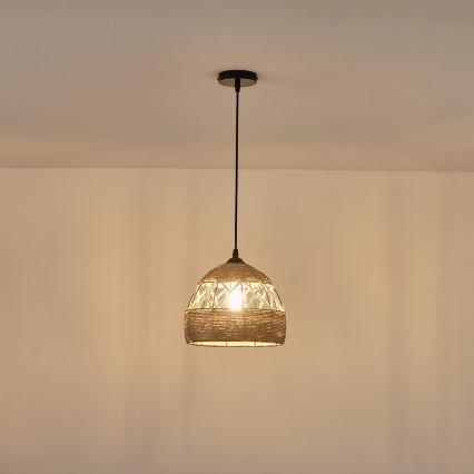 Lestenec na vrvici 1xE27/15W/230V bež