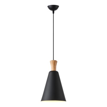 Lestenec na vrvici 1xE27/15W/230V črna pr. 20 cm