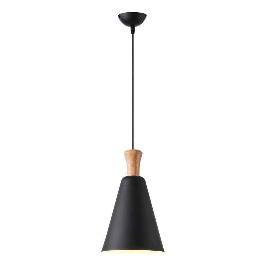 Lestenec na vrvici 1xE27/15W/230V črna pr. 20 cm