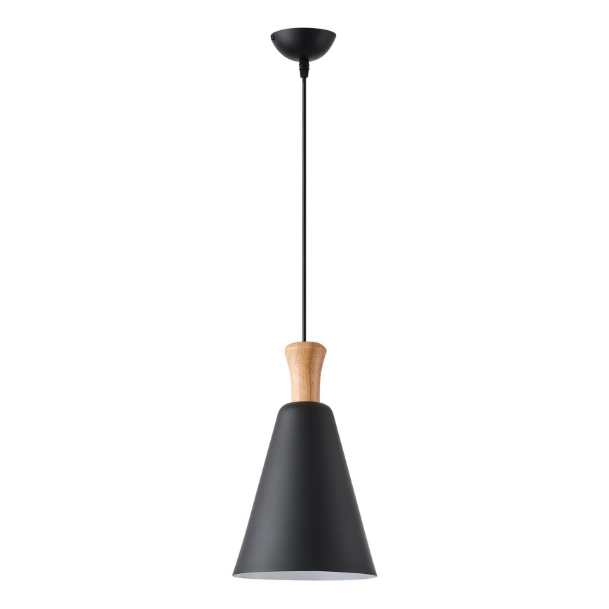 Lestenec na vrvici 1xE27/15W/230V črna pr. 20 cm