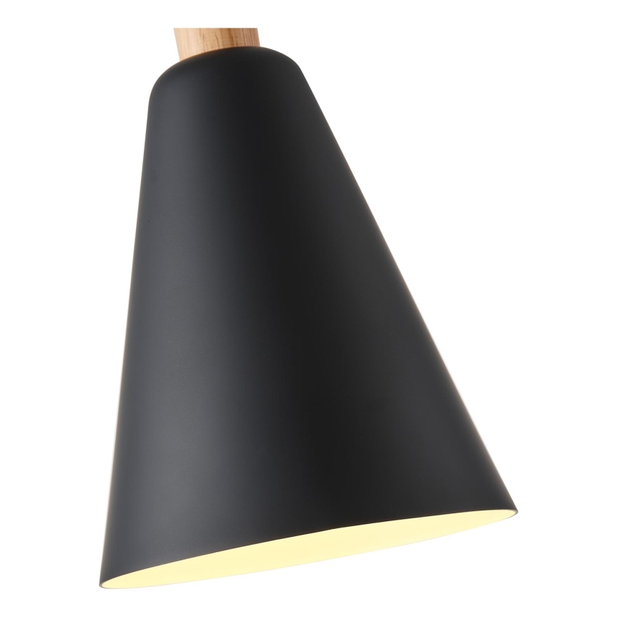 Lestenec na vrvici 1xE27/15W/230V črna pr. 20 cm