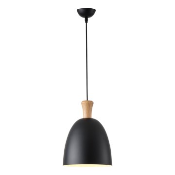 Lestenec na vrvici 1xE27/15W/230V črna pr. 23 cm